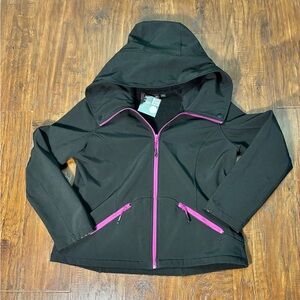Hemispheres Waterproof Outdoor Women’s XL Lightweight Full Zip Black Jacket